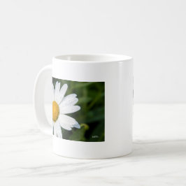 Caneca De Café fotografia, um margueritte, fazem verde