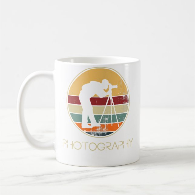 Caneca De Café Fotografia Vintge Fotógrafo (Esquerda)