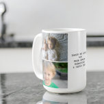 Caneca De Café Fotografias e Texto Personalizados<br><div class="desc">Fotos e texto personalizados - caneca de manutenção de fotos de Ricaso - adicione suas próprias fotos e texto - presentes de manutenção de fotos</div>