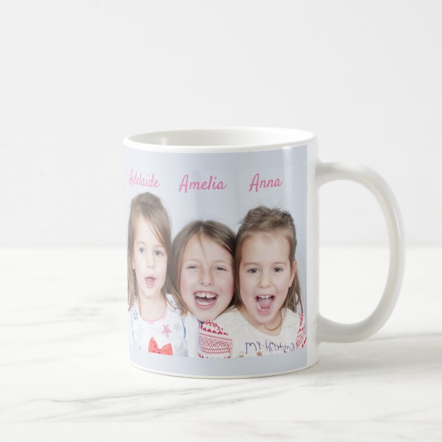 Caneca De Café Fotografias Personalizadas das Crianças Foto e Tex (Direita)