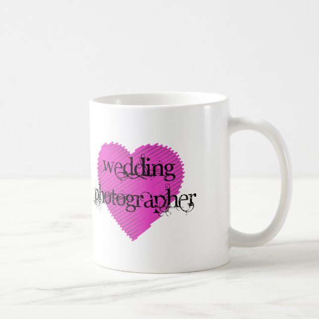 Caneca De Café Fotógrafo De Casamento (Direita)