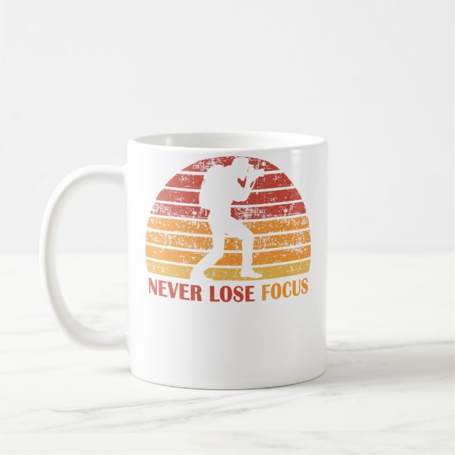 Caneca De Café Fotógrafo Engraçado Câmera - Nunca Perca o Foco Fo (Esquerda)