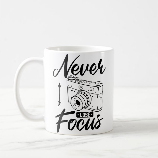 Caneca De Café Fotógrafo Nunca Perca o Foco Câmera Fotografia P (Esquerda)