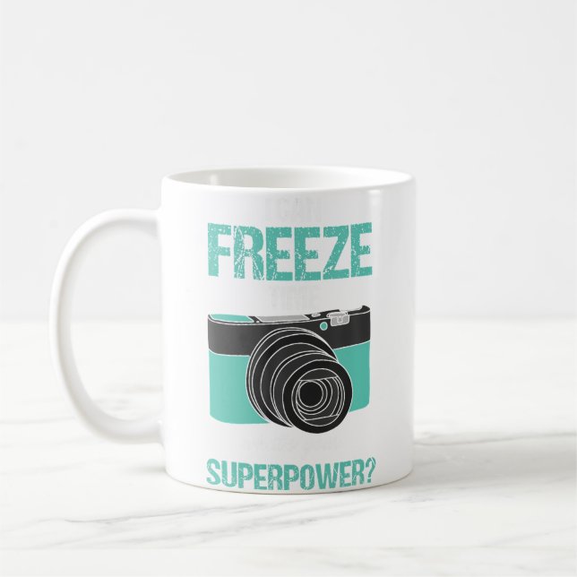 Caneca De Café Fotógrafo Shutterbug Ich Kann Die Zeit Einfrier (Esquerda)