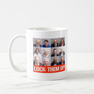 Caneca De Café Fotos da ficha criminal de co-réu de Donald Trump
