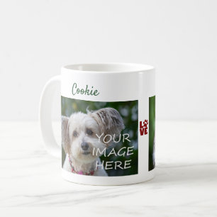 Caneca De Café FOTOS de Cão Gato com Nomes Modernos Fofos Novos P