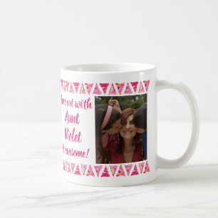 Caneca De Café Fotos e Texto Personalizados 3 - Bordas de Aquarel