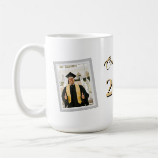 Caneca De Café Fotos Personalizáveis da Turma de 202X de Graduaçã