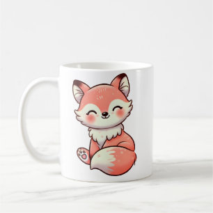 Caneca De Café Fox com Charme de Woodland