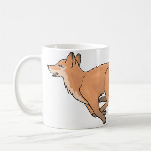 Caneca De Café Fox Design Mug Reproduzível - Perfeito para Amante