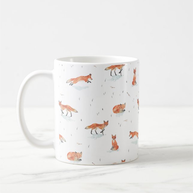Caneca De Café Fox do inverno (Esquerda)