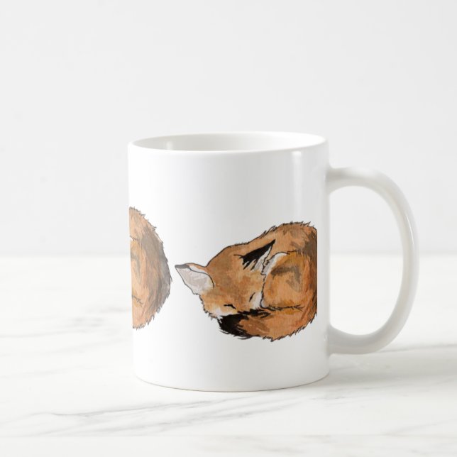 Caneca De Café Fox do sono (Direita)