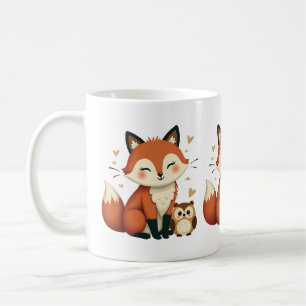 Caneca De Café Fox e Coruja Cachorro