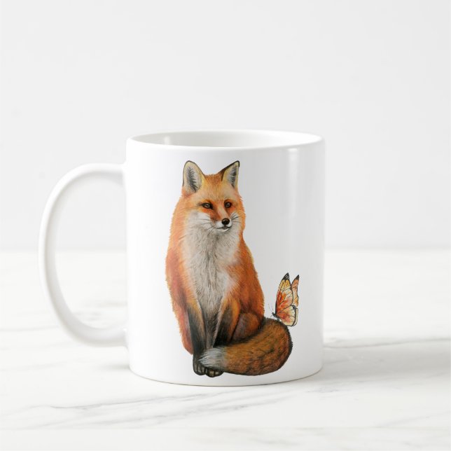 Caneca De Café Fox e Flutter (Esquerda)