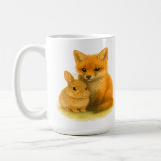 Caneca De Café Fox Kit e Bunny Buddies (Esquerda)