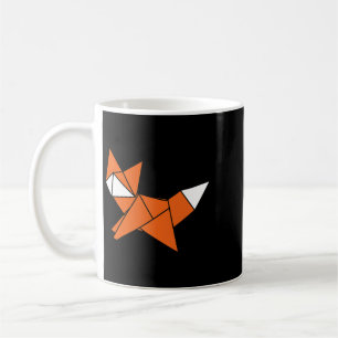 Caneca De Café Fox Lover Cute Origami Red Fox Japonês Minimalista