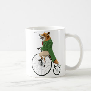 Caneca De Café Fox na bicicleta