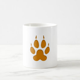 Caneca De Café Fox Paw Print