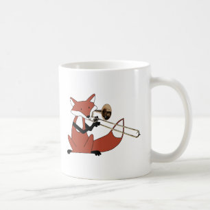 Caneca De Café Fox que joga o Trombone