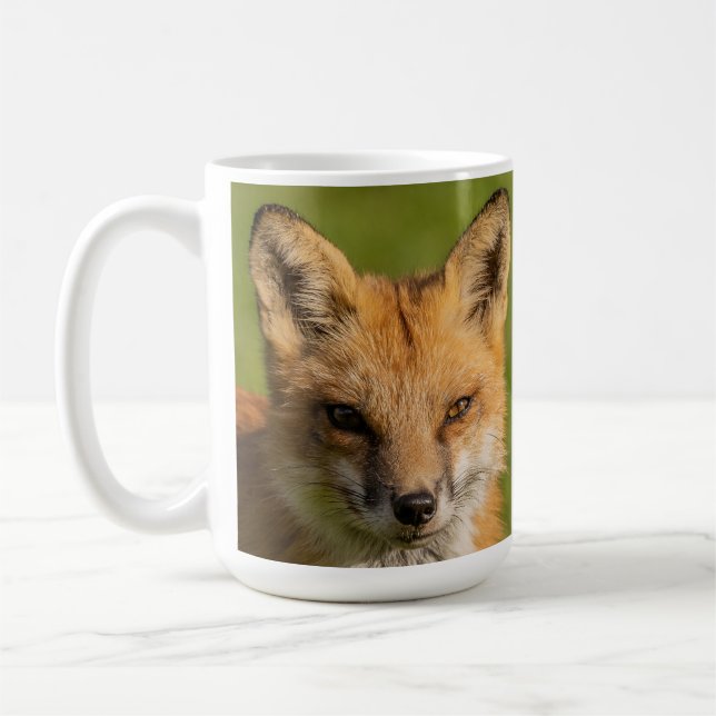 Caneca De Café Fox Retrato Vermelho (Esquerda)