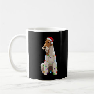 Caneca De Café Fox Terrier Christmas Lights Xmas Dog Lover