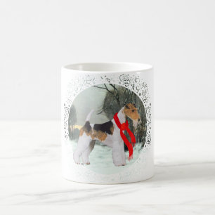 Caneca De Café Fox Terrier Inverno