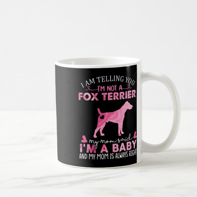 Caneca De Café Fox Terrier Mãe (Direita)