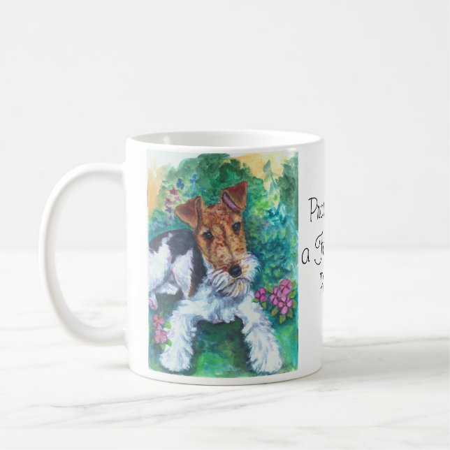 Caneca De Café Fox Terrier Mugs (Esquerda)