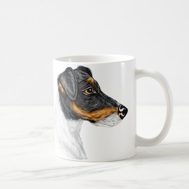 Caneca De Café Fox Terrier suave (Direita)