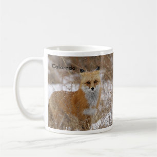 Caneca De Café Fox vermelho e trilhas