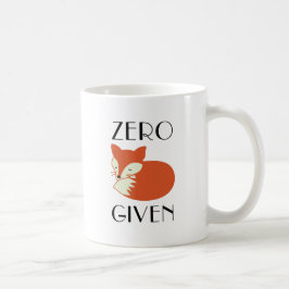 Caneca De Café Fox zero dado