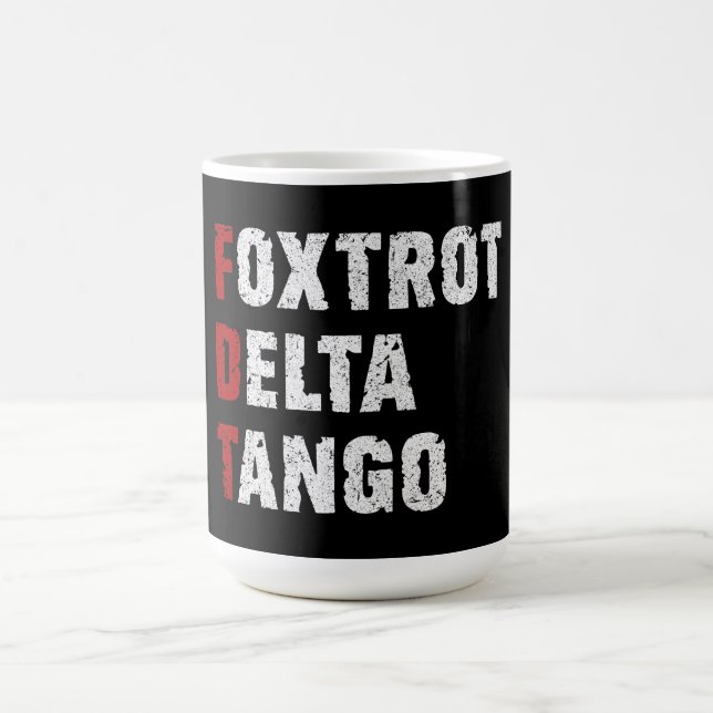 Caneca De Café Foxtrot Delta Tango (Centro)