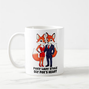 Caneca De Café Foxy Lady Stole Sly Fox's Heart Valentine Day Love