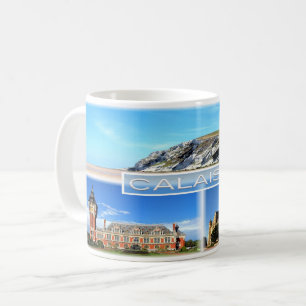 Caneca De Café FR Calais - Boné Blanc Nez - Hotel de Ville -