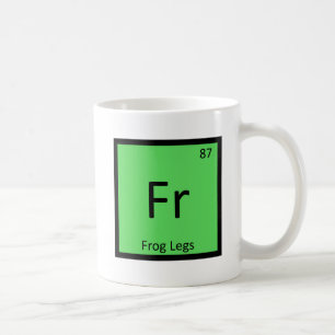 Caneca De Café Fr - Perna de Rã Química Símbolo da Tabela Periódi