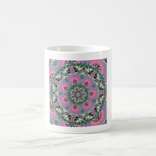 Caneca De Café Fractal 1, Mug (Centro)