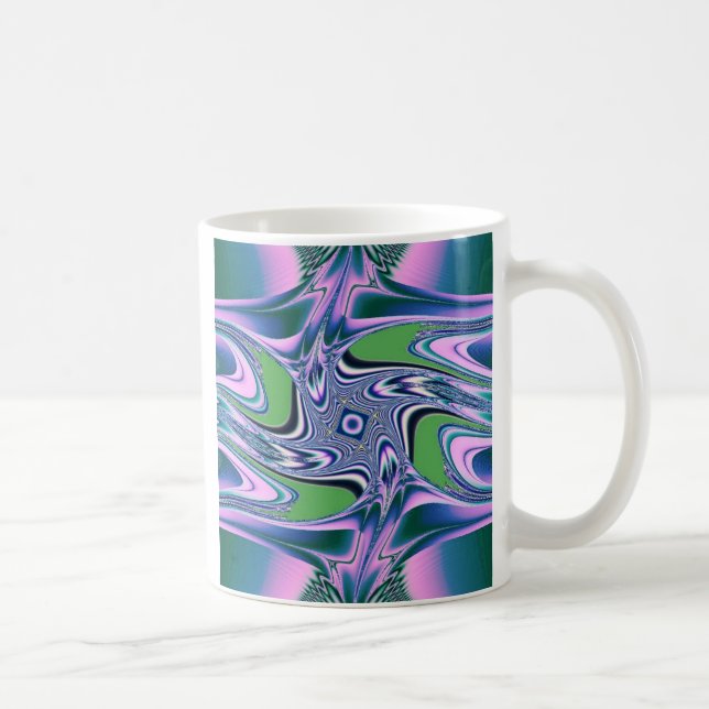 Caneca De Café Fractal 65 , Mug (Direita)