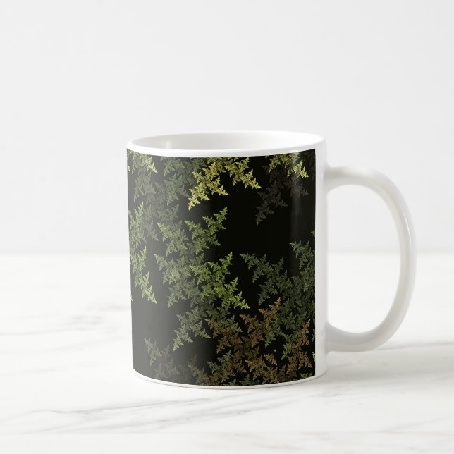 Caneca De Café Fractal Camouflage (Direita)