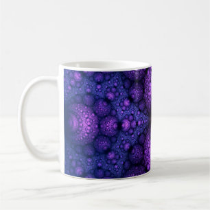 Caneca De Café Fractal de Apofílise - Fusão de Átomos