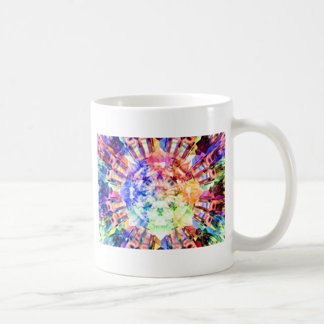 Caneca De Café Fractal do espectro (Direita)