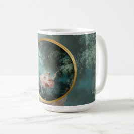 Caneca De Café Fragonard “O Balanço” Arte Antiga em Vidro Perfuma