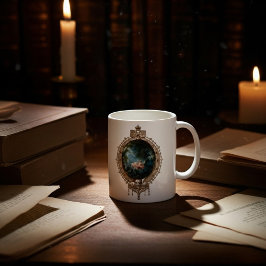 Caneca De Café Fragonard The Swing Vintage Art Mug - Luxury Gold 