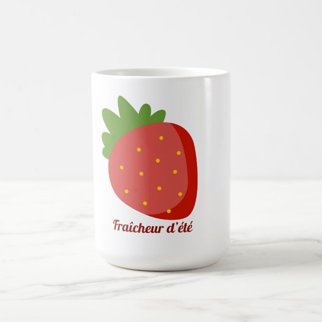 Caneca De Café Fraise Fraîcheur d'été (Centro)