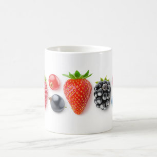 Caneca De Café Framboesas frescas