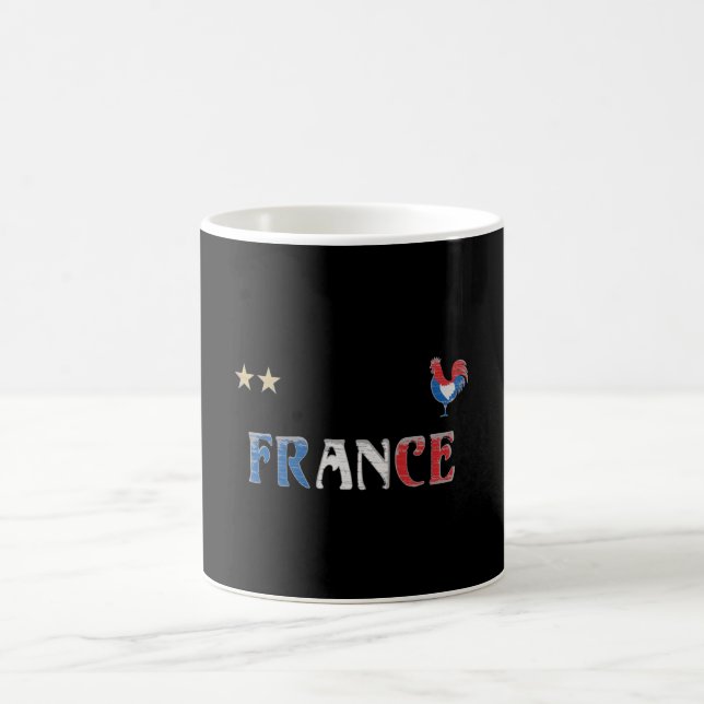 Caneca De Café França Futebol Fan Camisa Bandeira Francesa (Centro)