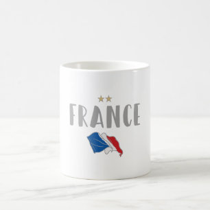 Caneca De Café França Futebol Fan Camisa Bandeira Francesa