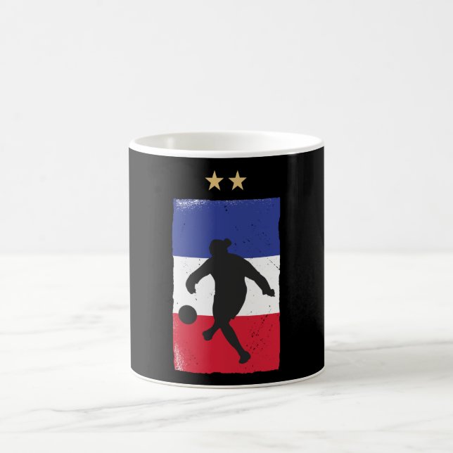 Caneca De Café França Futebol Jersey Fan French Flag (Centro)
