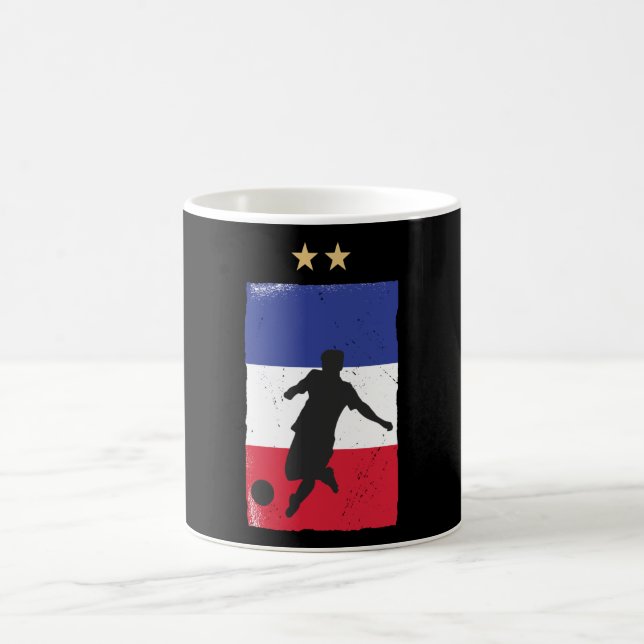 Caneca De Café França Futebol Jersey Fan French Flag (Centro)