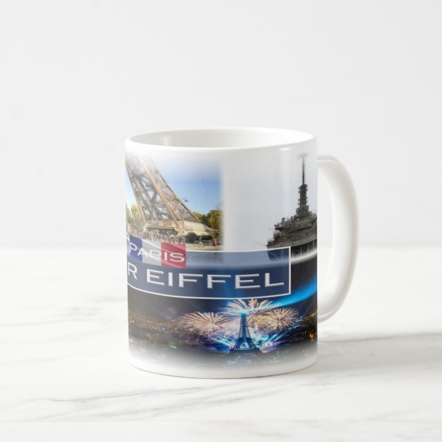 Caneca De Café França - Torre Eiffel Paris - (Frente Esquerda)