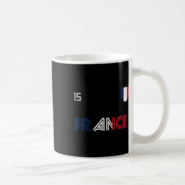 Caneca De Café France Retro Soccer French Flag  (Direita)